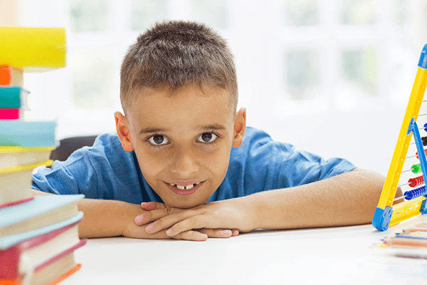 a boy lying on the floor