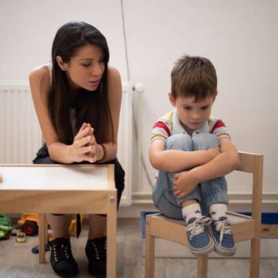Five years old boy not cooperating with his psychotherapist.